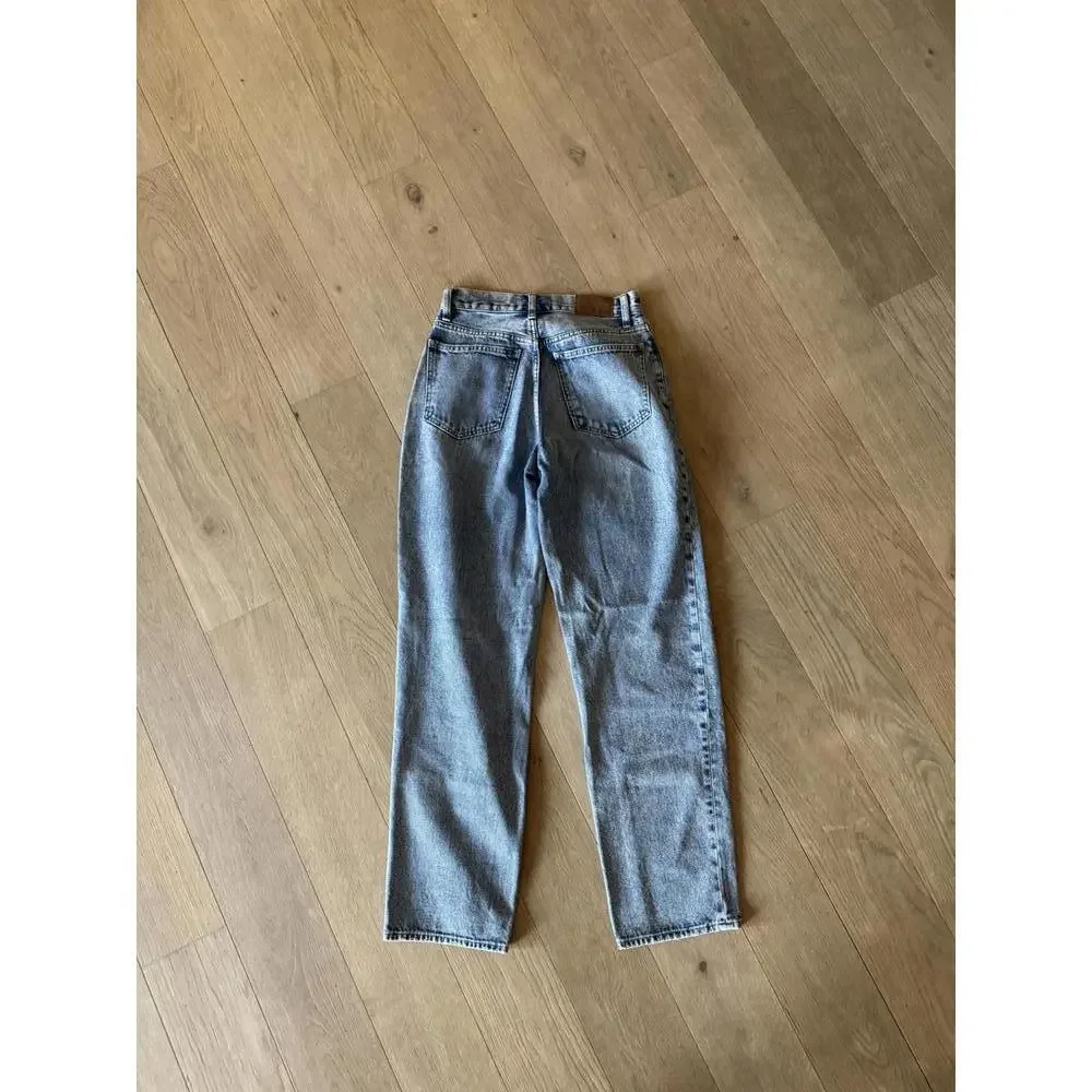 Madewell Baggy Straight Jeans - Light Blue Wash - W24 L30 - Picture 3 of 9